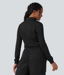 SpacerTek™ Stand Collar Long Sleeve Workout Jacket