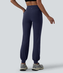 SoftlyZero™ High Waisted Crossover Dance Joggers with Pockets-UPF50+