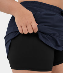 Everyday 2-in-1 Plus Size Golf Skirt-Serenity