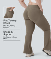 Halara UltraSculpt™ High Waisted Scrunch Butt Lifting Tummy Control Pocket Shaping Yoga Bootcut Plus Size Leggings