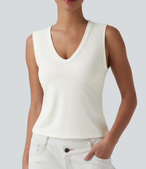 V-neck Casual Tank Top