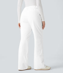 High Waisted Warming Hiking Bootcut Pants with Pockets