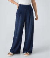 Halara Flex™ High Waisted Pocket Baggy Wide Leg Casual Jeans