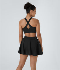 SoftlyZero™ Airy Cut Out 2-in-1 Pocket InstantCool Mini Tennis Active Dress-UPF50+