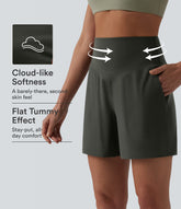 Halara UltraSculpt™ High Waisted Tummy Control Yoga Shorts 5'' with Pockets