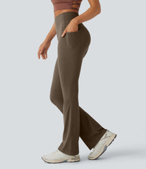 Halara UltraSculpt™ High Waisted Tummy Control Pocket Shaping Yoga Bootcut Leggings