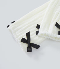 Bow Tie Knit Leg Warmers