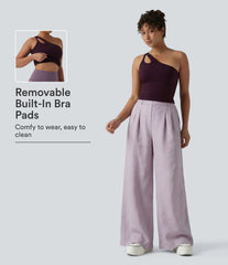 OneForm Seamless Flow One Shoulder Built-in Bra Yoga Tank Top
