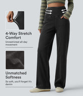 Halara Flex™ High Waisted Tummy Control Straight Leg Casual Jeans with Pockets