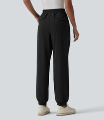 Mid Rise Drawstring Quick Dry InstantCool Golf Joggers with Pockets-UPF40+