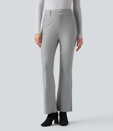 High Waisted Work Bootcut Pants with Pockets