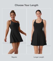 SoftlyZero™ Airy Backless Twisted InstantCool Dance Active Dress-Easy Peezy Edition DD-F Cups