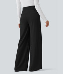 Halara Flex™ High Waisted Tummy Control Crepe Work Straight Leg Pants with Pockets