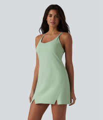 SoftlyZero™ Airy 2-in-1 InstantCool Mini Dance Active Slip Dress with Pockets-Easy Peezy Edition