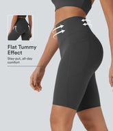 Halara UltraSculpt™ High Waisted Tummy Control Pocket Shaping Training Biker Shorts 9''