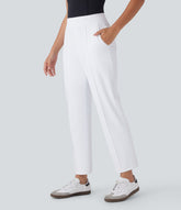 Mid High Waisted Pockets Quick Dry Golf Pants-Golf Tee-UPF40+
