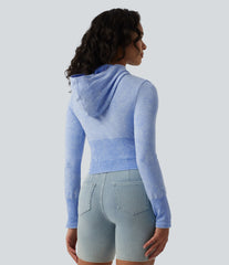 OneForm Seamless Flow Hooded Long Sleeve Casual Sweatshirt