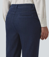 Halara Flex™ High Waisted Straight Leg Work Jeans with Pockets