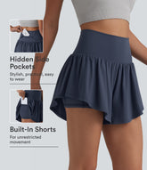 SoftlyZero™ Airy High Waisted 2-in-1 InstantCool Yoga Shorts 3'' with Pockets