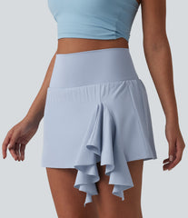 Breezeful™ High Waisted Ruffle 2-in-1 Quick Dry Mini Dance Skirt with Pockets