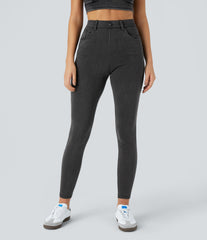 Halara Flex™ High Waisted Pockets Denim Work Leggings