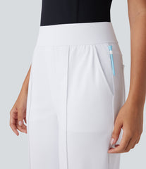 Mid High Waisted Pockets Quick Dry Golf Pants-Golf Tee-UPF40+