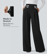 Halara Flex™ High Waisted Tummy Control Crepe Work Straight Leg Pants with Pockets