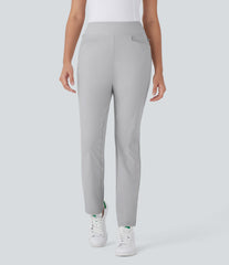 Mid Rise Pockets Tapered Quick Dry Golf Pants-Golf Tee Pocket-UPF40+
