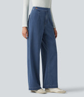 Halara Flex™ High Waisted Straight Leg Casual Jeans with Pockets