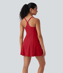 SoftlyZero™ Airy 2-in-1 InstantCool Mini Dance Active Dress with Pockets-Easy Peezy Edition DD-F Cups