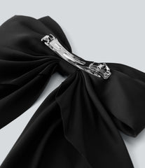 Long Tail Bow Metal Hair Clip