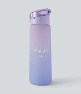 Lockable Pull Tab Transparent Gradient Water Bottle
