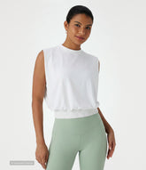 Round Neck InstantCool Yoga Tank Top-UPF50+