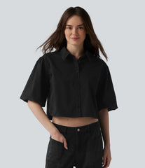 Puff Half Sleeve Casual Shirt