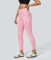 Halara Flex™ High Waisted Pocket Colorful Denim Casual Leggings