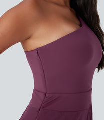 Breezeful™ One Shoulder Quick Dry Jumpsuit with Pockets