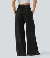 Halara Flex™ High Waisted Drawstring Casual French Terry Baggy Sweatpants Jeans with Pockets