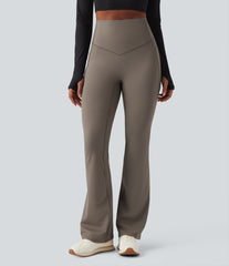 Halara Ultrasculpt™ Heat High Waisted Tummy Control Fleece Shaping Yoga Bootcut Leggings with Pockets