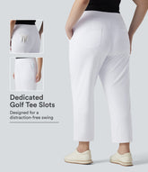 High Waisted Quick Dry Golf Plus Size Pants with Pockets-Golf Tee-UPF40+