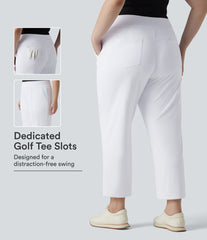 High Waisted Quick Dry Golf Plus Size Pants with Pockets-Golf Tee-UPF40+