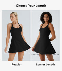 Flare Mini Dance Active Dress-Longer Length