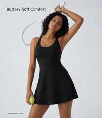 Flare Mini Dance Active Dress-Longer Length