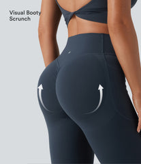 Halara UltraSculpt™ High Waisted Scrunch Butt Lifting Tummy Control Shaping Yoga Flare Leggings with Pockets