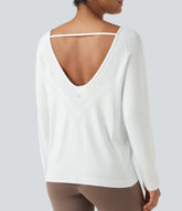 OneForm Seamless Flow Scoop Neck Long Sleeve Workout Sports Top