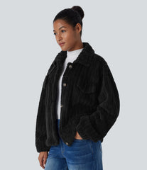 Long Sleeve Casual Sherpa Jacket