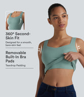 Built-in Bra Casual Tank Top B-E Cups