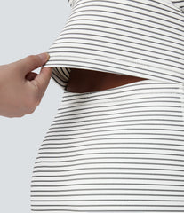 Stripe 2-in-1 Mini Dance Active Dress-Easy Peezy Edition