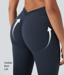 Halara UltraSculpt™ High Waisted Tummy Control Butt Lifting Ruched Pocket Shaping Yoga Leggings