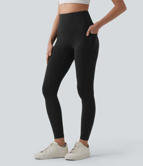 Halara Cotton Jersey High Waisted Yoga Leggings with Pockets
