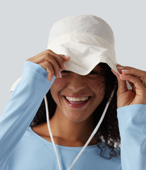 Wide Brim Adjustable Casual Sun Hat-UPF40+